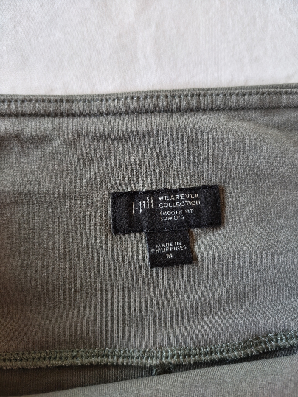 J. Jill Stretch High-Rise Leggings in Taupe Gray - Picture 3 of 9
